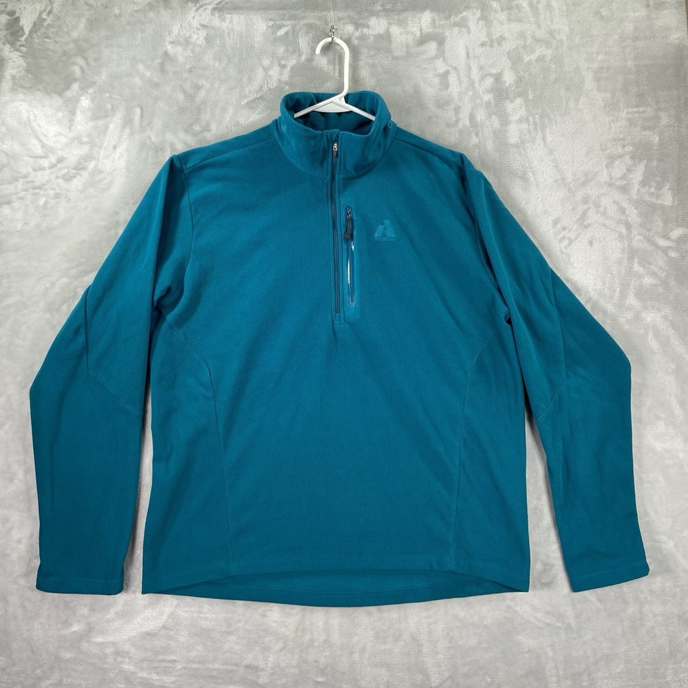 Eddie Bauer First Ascent Sweater Mens XL 1/4 Zip Lightweight Fleece Pullover
